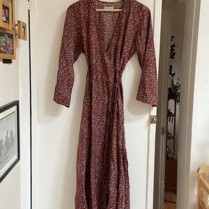 Outerknown Rhiannon wrap dress, size small